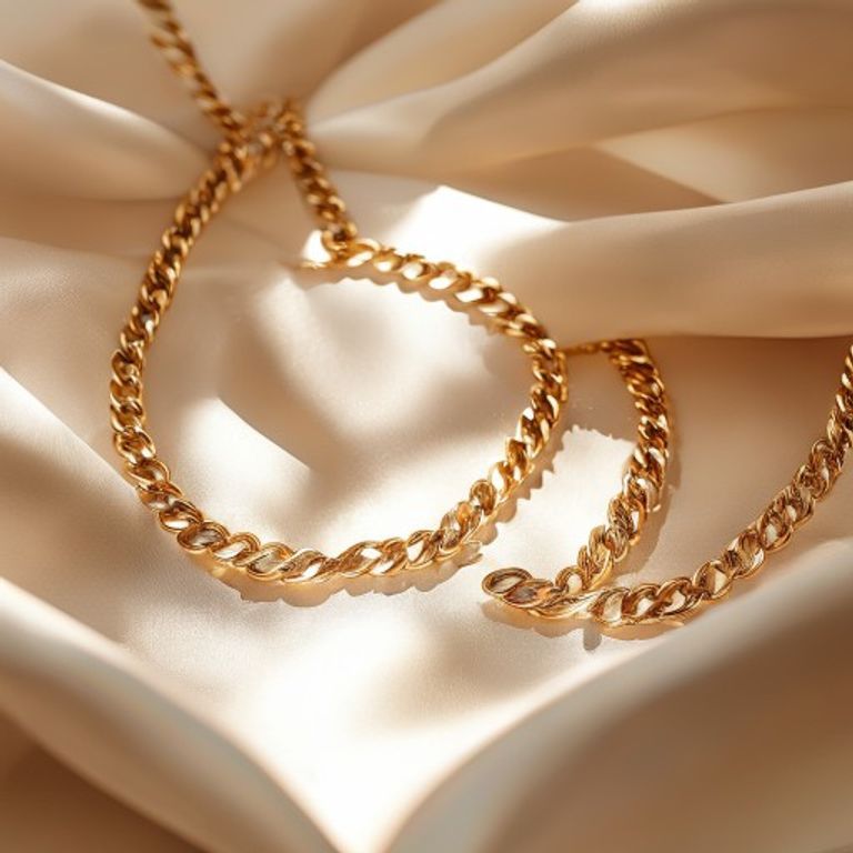 Collar Cadena Cubana Fina