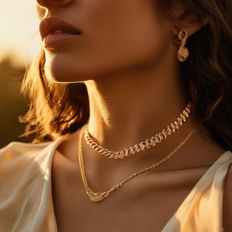 Collar Cadena Cubana Fina